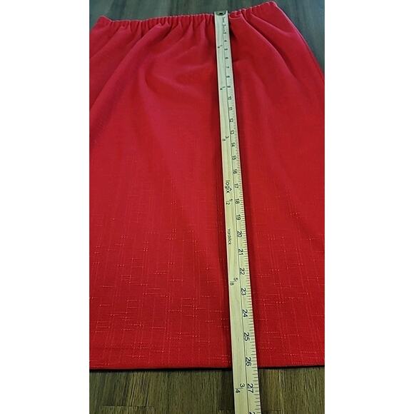 VTG 80s Pablo Collection 14P Red White Pencil Skirt & Jacket Sexy Secretary EUC - Picture 7 of 12